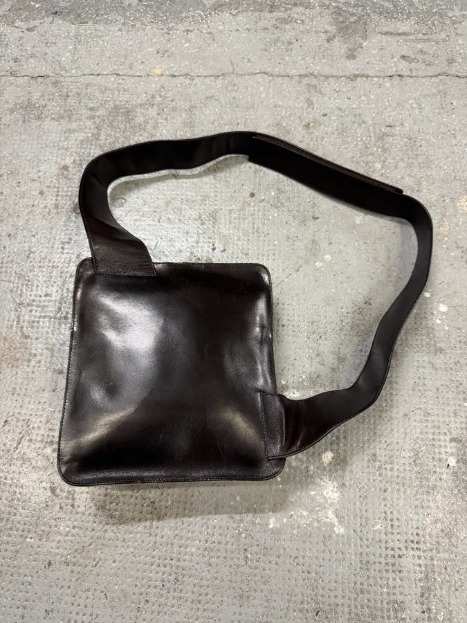 FW1999 Prada Crossbody Beige Linen & Leather Bag BfIfkUC 3