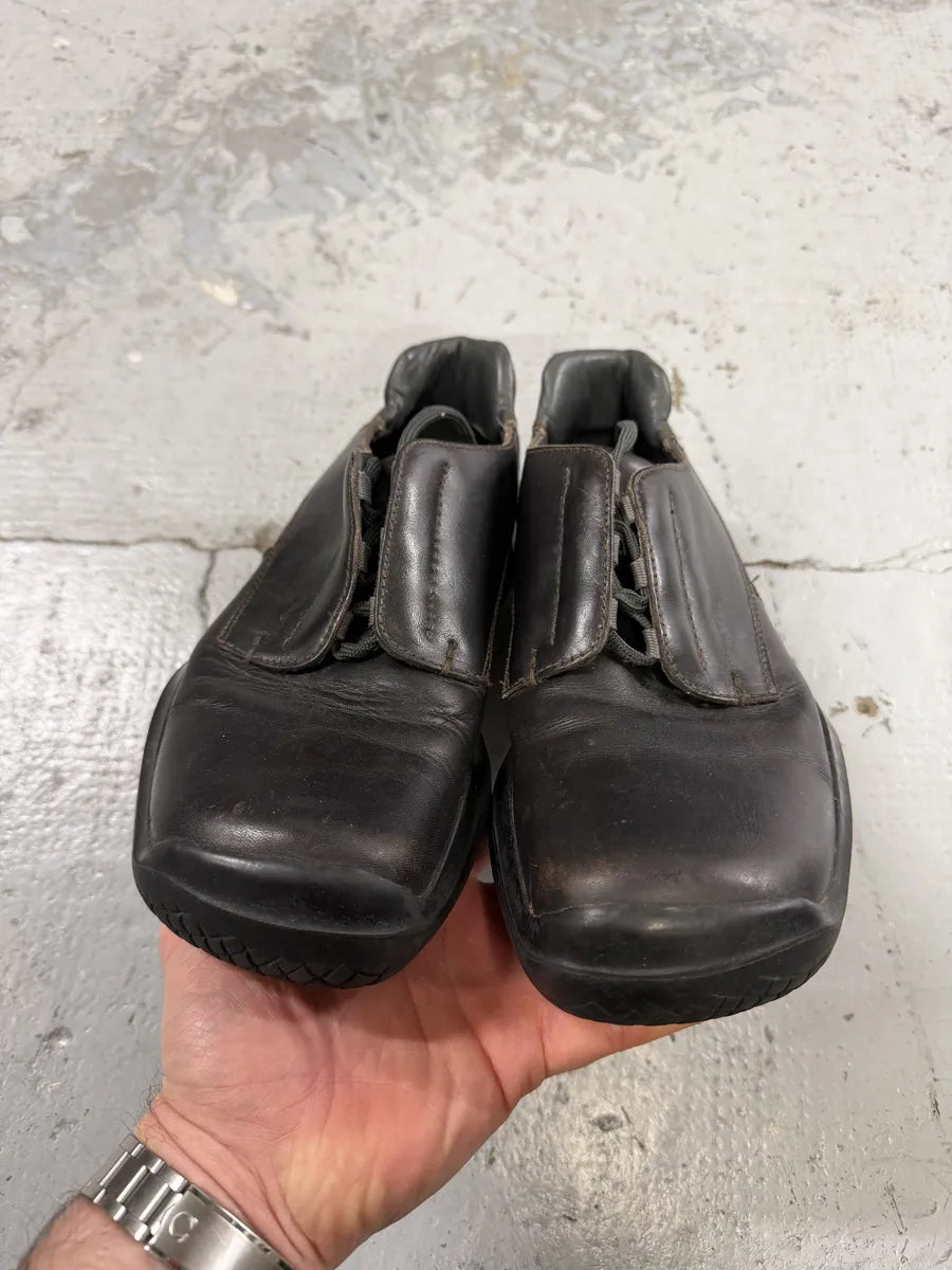 FW1999 Prada Dark Brown Leather Vibram Boots irXchOP 6