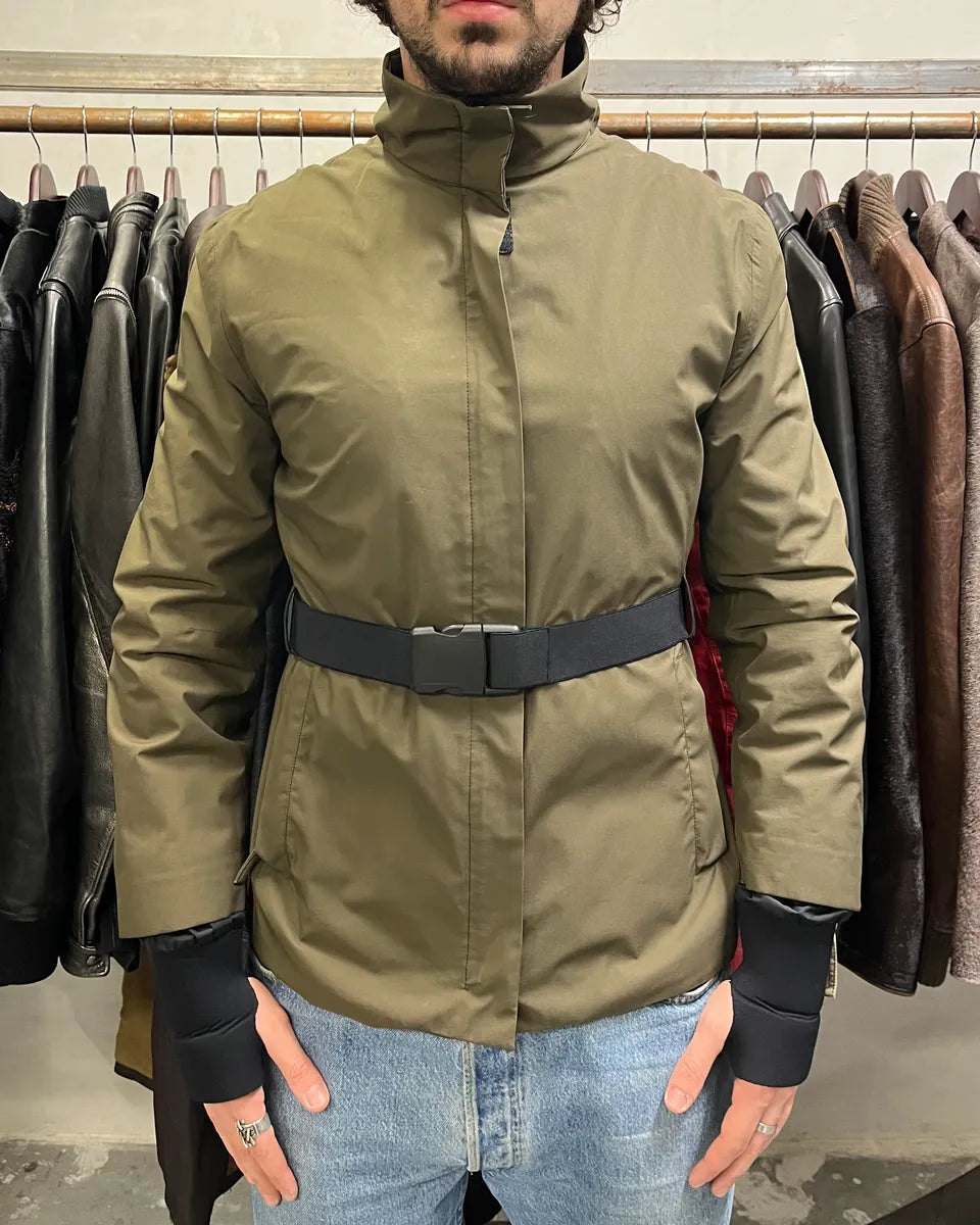 FW1999 Prada Tactical Gore-Tex Belted Khaki Green Jacket uWMjfgo 1