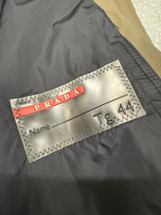 FW1999 Prada Tactical Gore-Tex Belted Khaki Green Jacket uWMjfgo 12