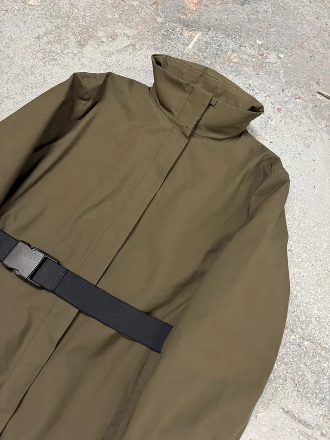 FW1999 Prada Gore-Tex Belted Kaki Jacket (XL) 2