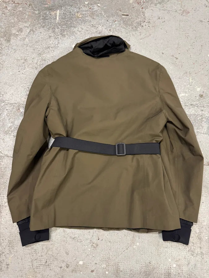 FW1999 Prada Tactical Gore-Tex Belted Khaki Green Jacket uWMjfgo 6