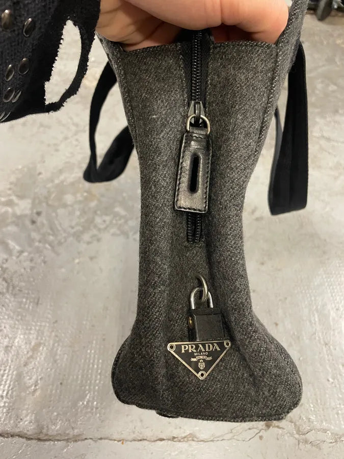 FW1999 Prada Grey Bag (OS) XWMaxwK 5