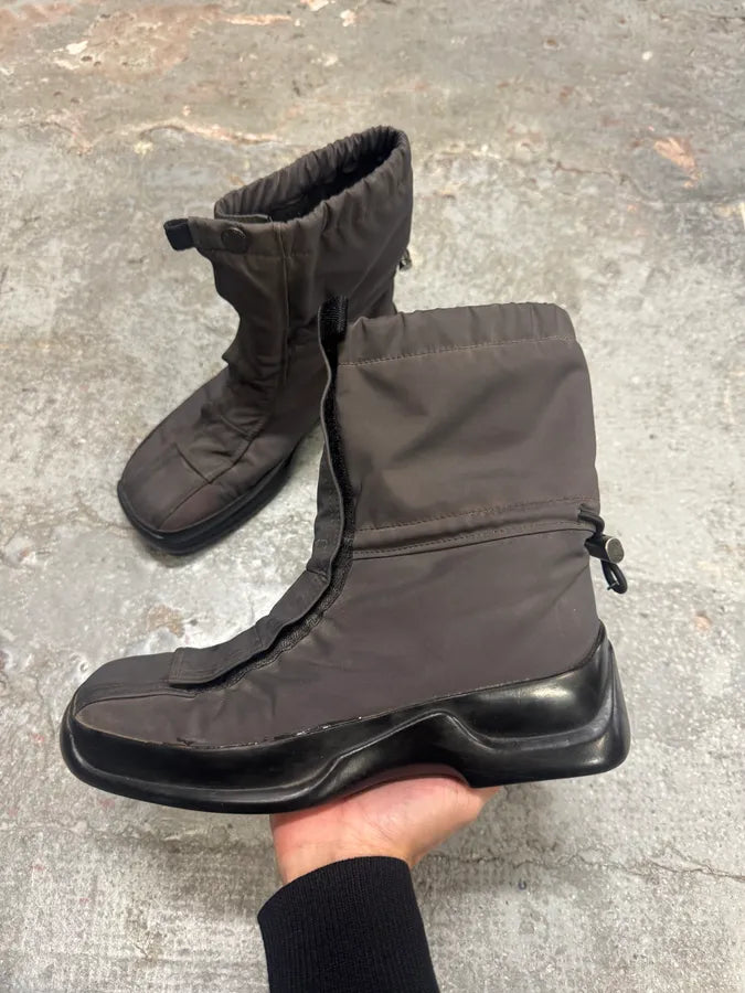 FW1999 Prada Hybrid Nylon Boots caHMXpC 1