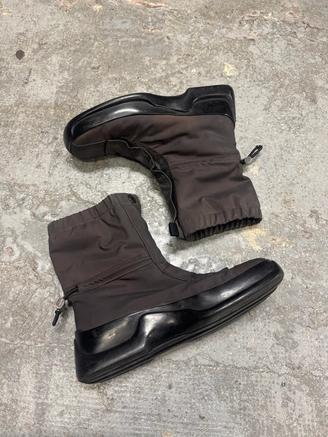 FW1999 Prada Hybrid Nylon Boots (42eu/us8.5) 3