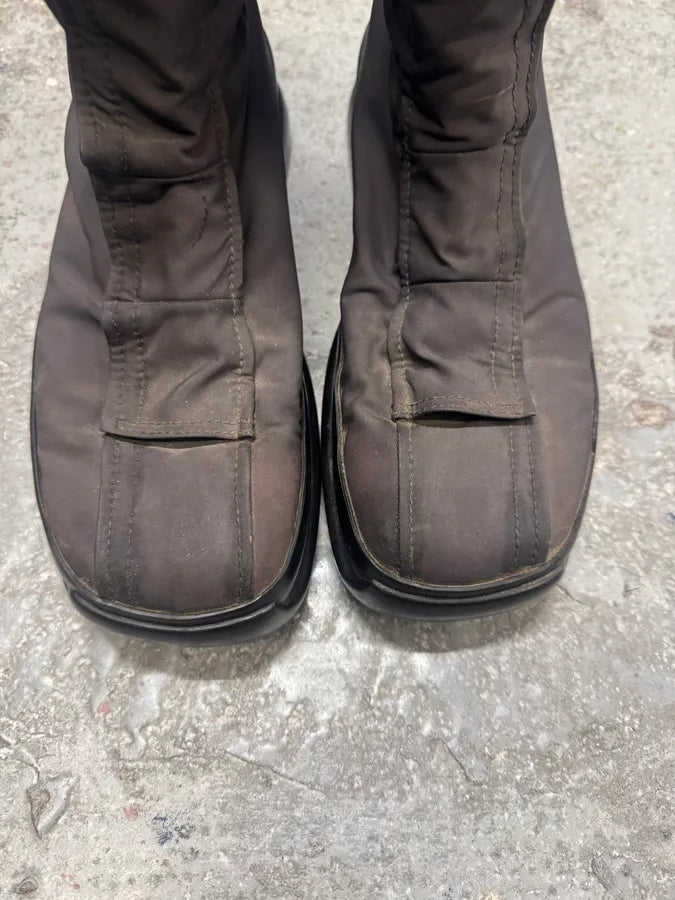 FW1999 Prada Hybrid Nylon Boots (42eu/us8.5) 4