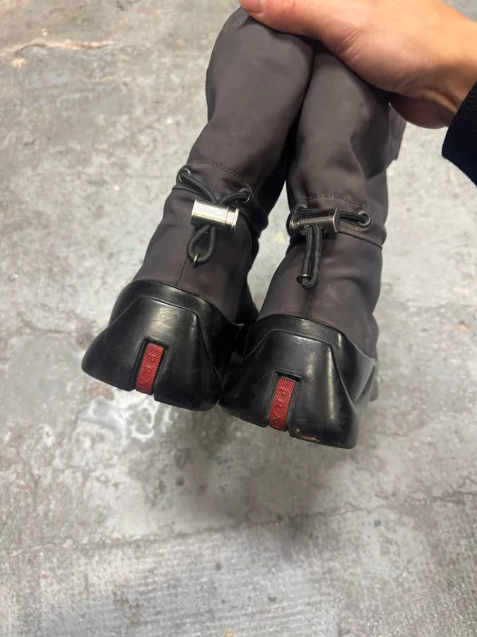 FW1999 Prada Hybrid Nylon Boots caHMXpC 5