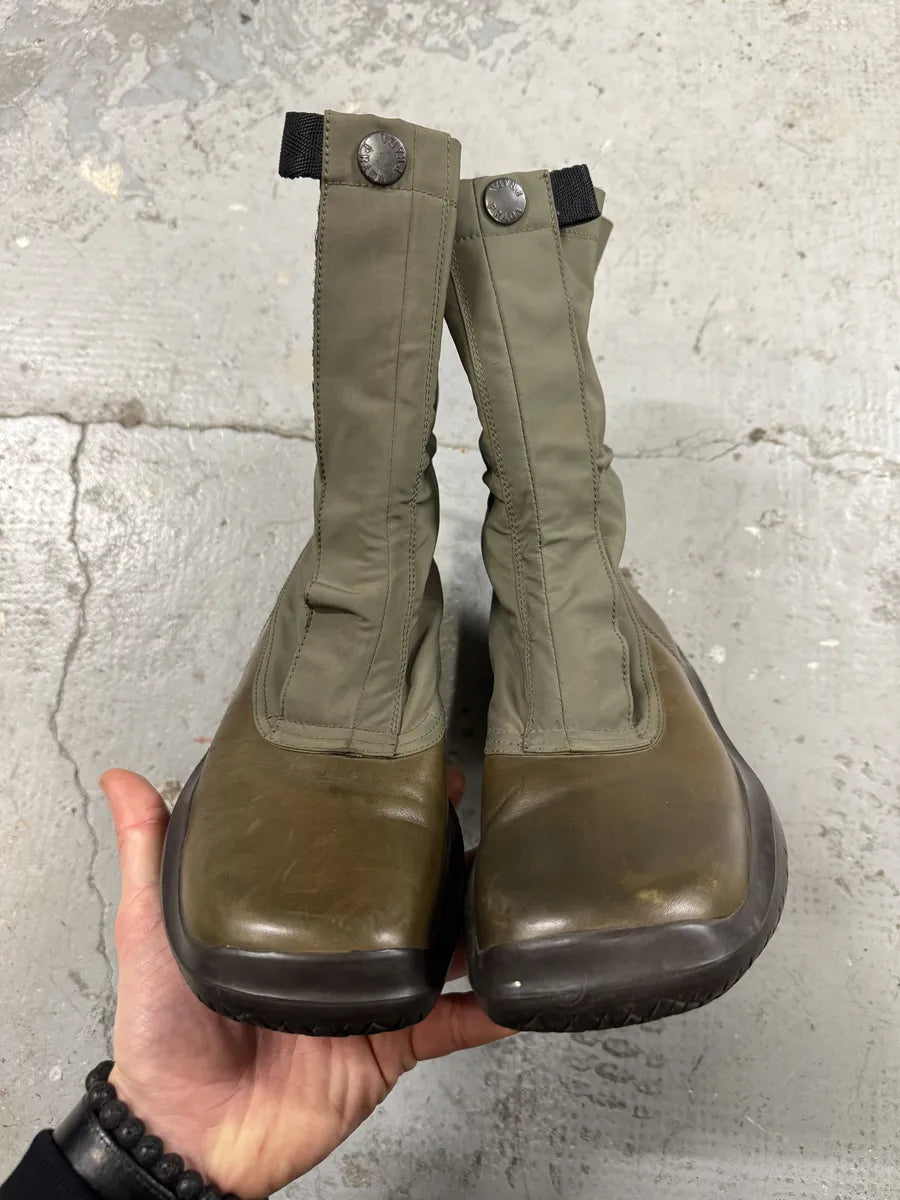 FW1999 Prada Kaki Military Olive Boots (39eu/us6.5) 2