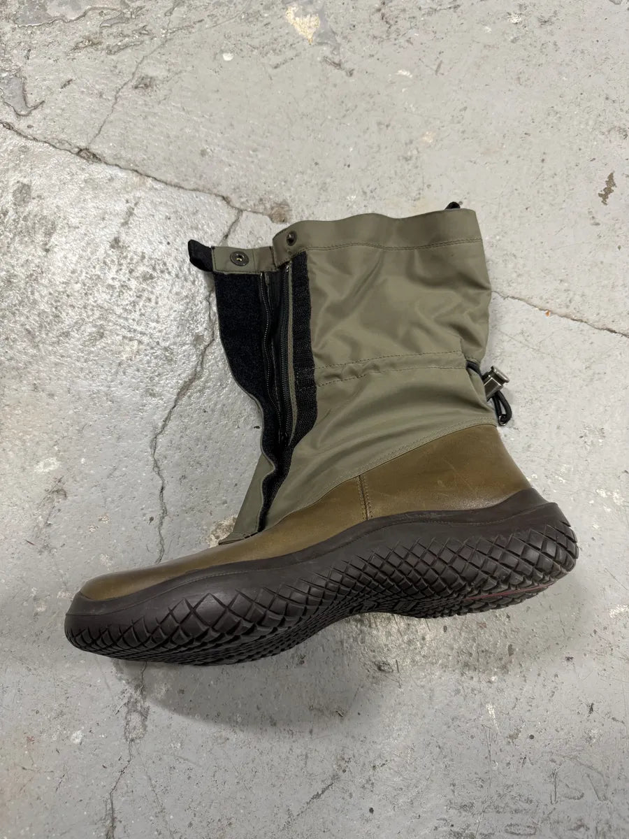 FW1999 Prada Kaki Military Olive Boots (39eu/us6.5) 5