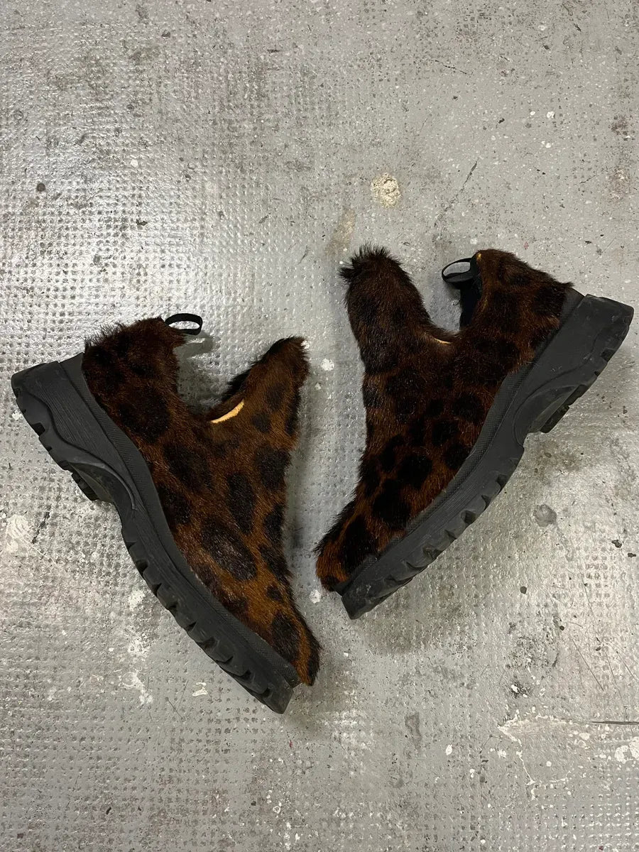 FW1999 Prada Leopard Print Pony Hair Mule Boots iUbKrFB 2