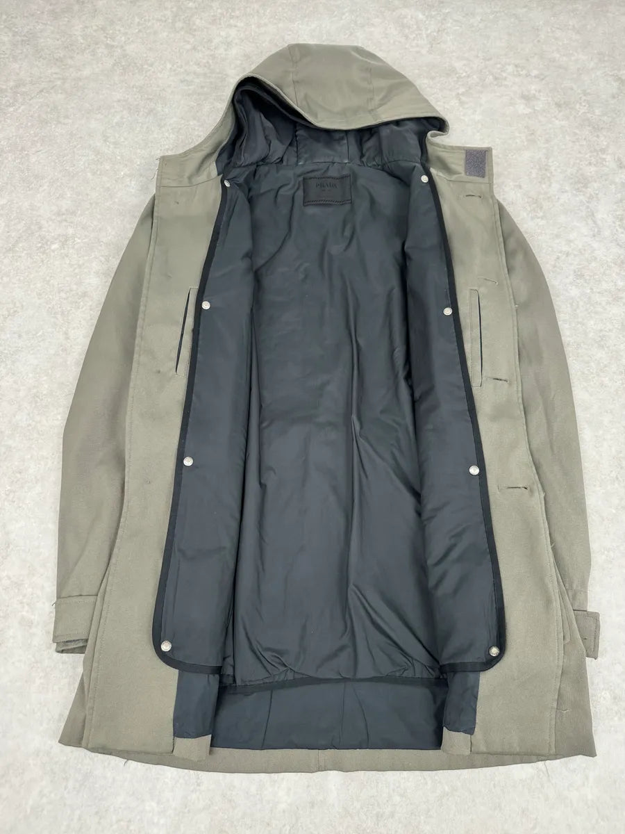FW1999 Prada Military Green Belted Jacket JWernwu 10
