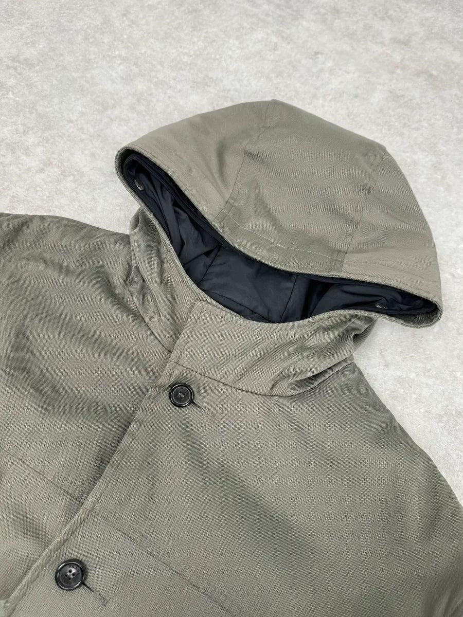 FW1999 Prada Military Green Belted Jacket JWernwu 5