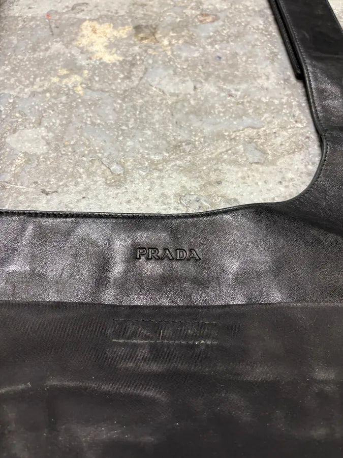 FW1999 Prada Navy & Black Crossbody Bag (OS) yDAxeRk 7