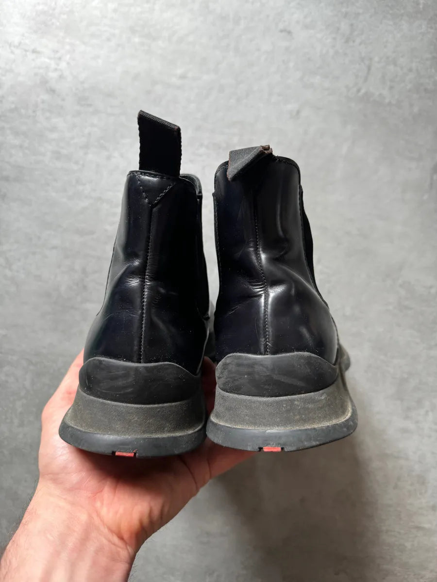 FW1999 Prada Navy Leather Boots UnJAqIZ 3