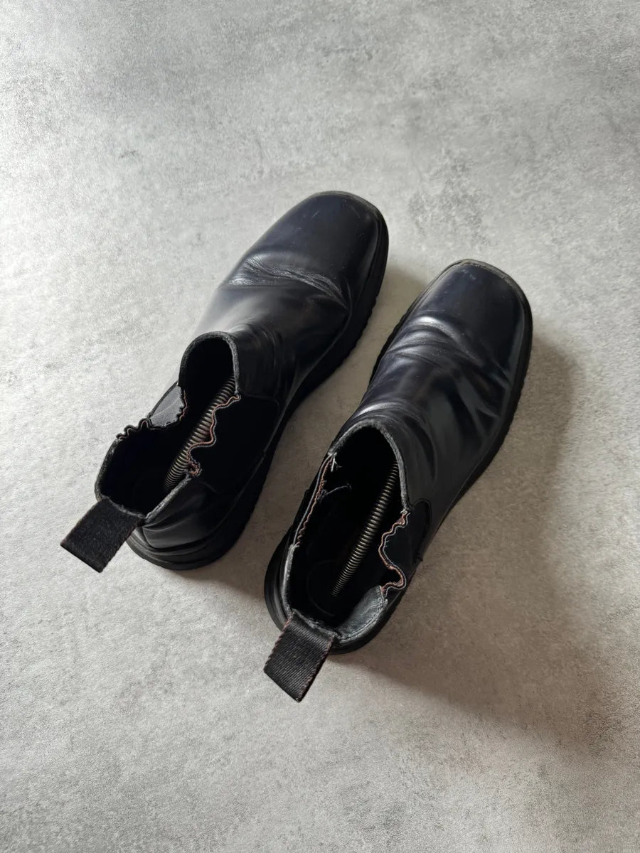 FW1999 Prada Navy Leather Boots UnJAqIZ 4