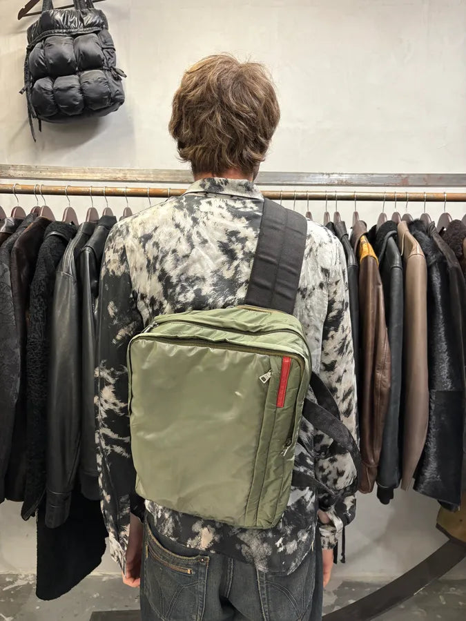 FW1999 Prada Olive Nylon Crossbody Bag (OS) XwrIGKn 1