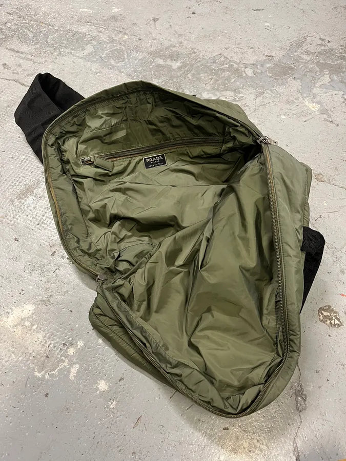 FW1999 Prada Olive Nylon Crossbody Bag (OS) XwrIGKn 10