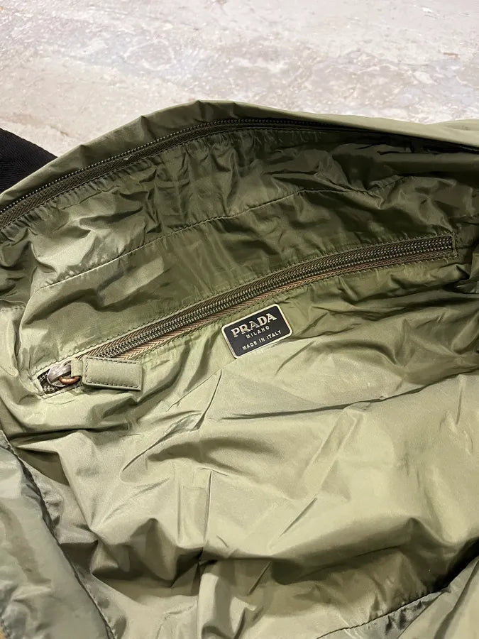 FW1999 Prada Olive Nylon Crossbody Bag (OS) XwrIGKn 11