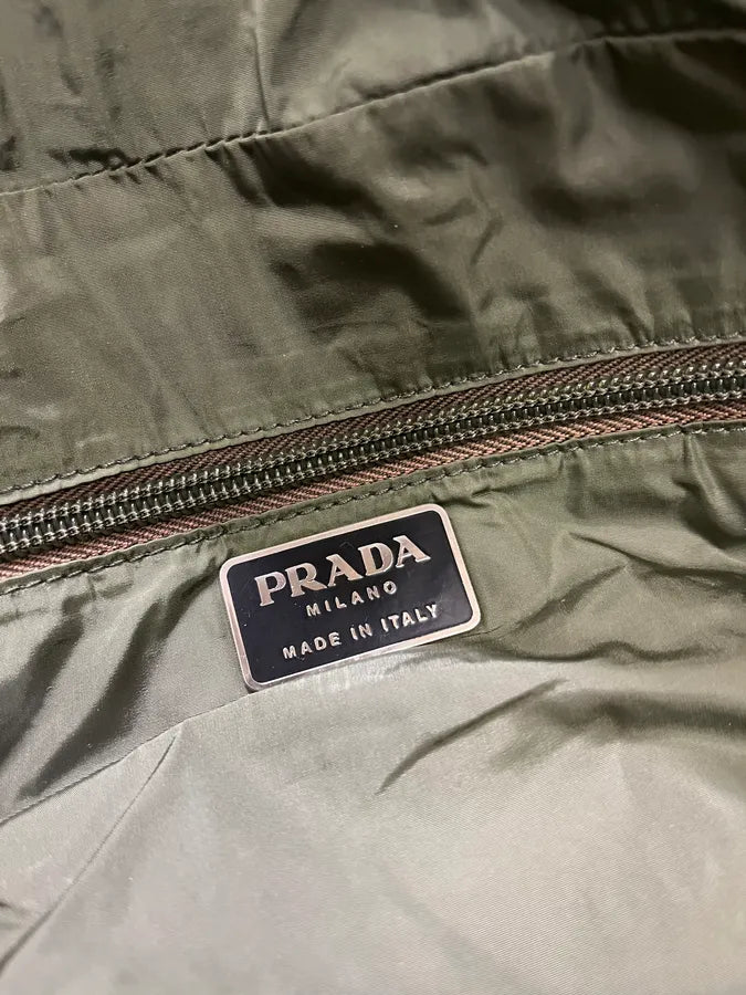 FW1999 Prada Olive Nylon Crossbody Bag (OS) XwrIGKn 12