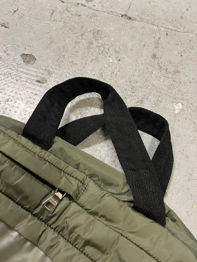FW1999 Prada Olive Nylon Crossbody Bag (OS) XwrIGKn 5