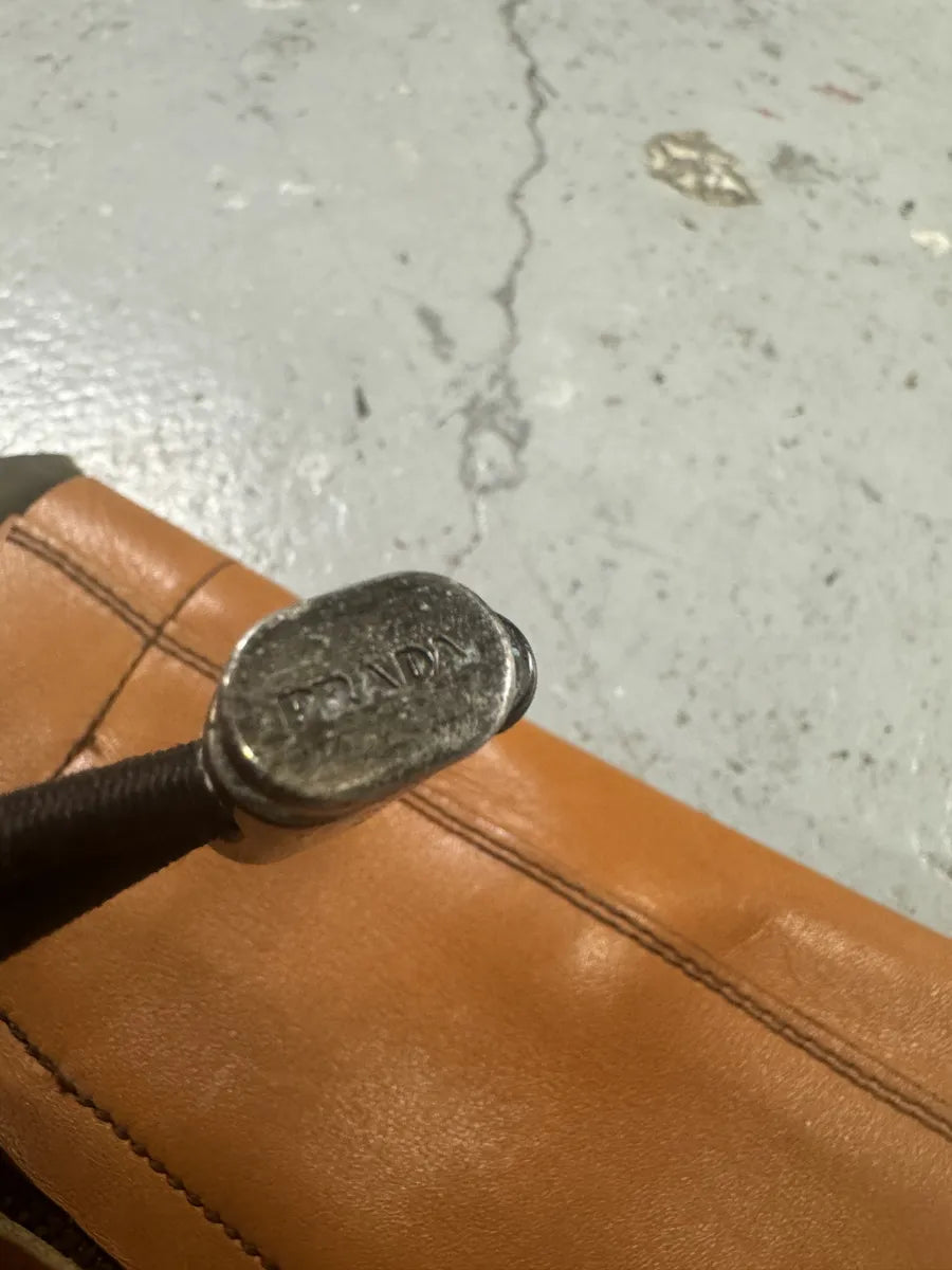 FW1999 Prada Orange Ankle Leather Boots (41.5eu/us8) fXOlnVf 2