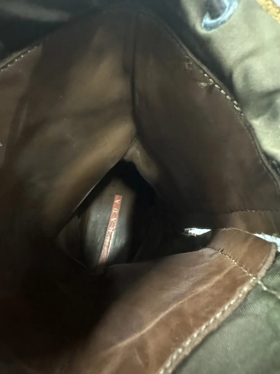 FW1999 Prada Orange Ankle Leather Boots (41.5eu/us8) fXOlnVf 4