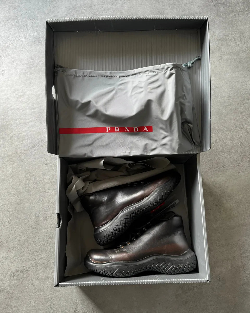 FW1999 Prada Vibram Prenium Leather Boots SuVOgdP 1