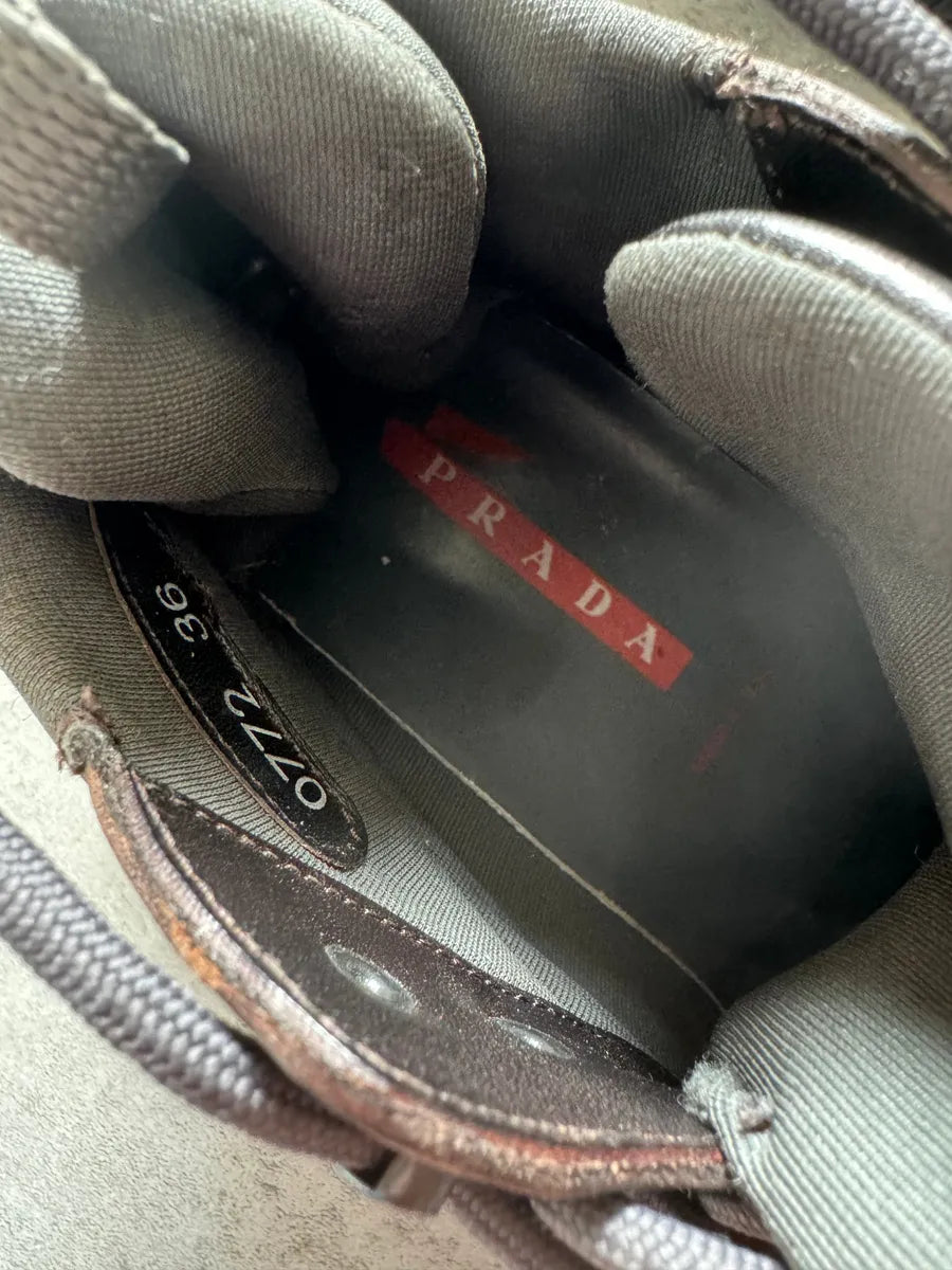 FW1999 Prada Vibram Prenium Leather Boots SuVOgdP 5