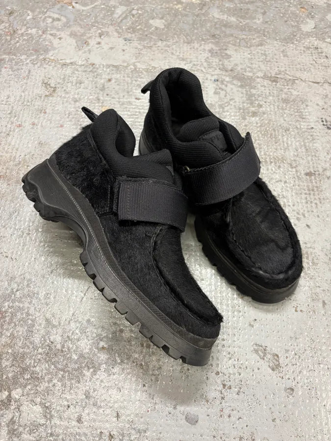 FW1999 Prada Strap Pony Hair Leather Vibram Shoes IeTZSib 4