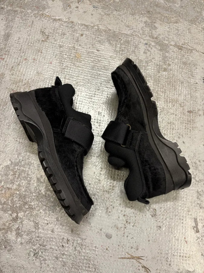 FW1999 Prada Strap Pony Hair Leather Vibram Shoes IeTZSib 5