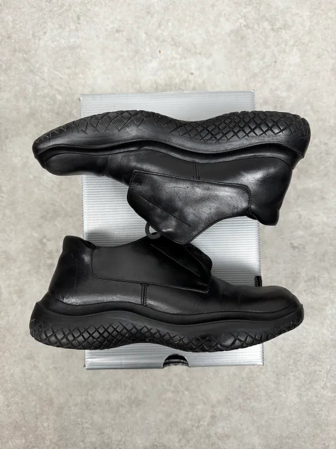 FW1999 Prada Vibram Black Leather Shoes RnXRWAB 1