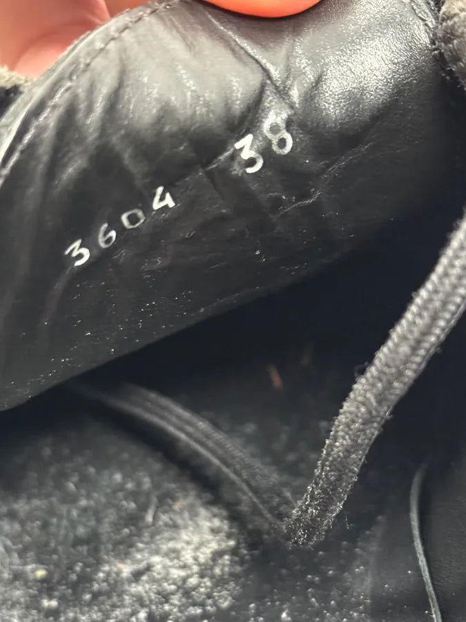 FW1999 Prada Vibram Black Leather Shoes RnXRWAB 5