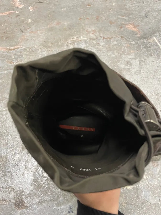 FW1999 Prada Vibram Brown Leather High Boots (41eu/us8) lEiFRkL 9