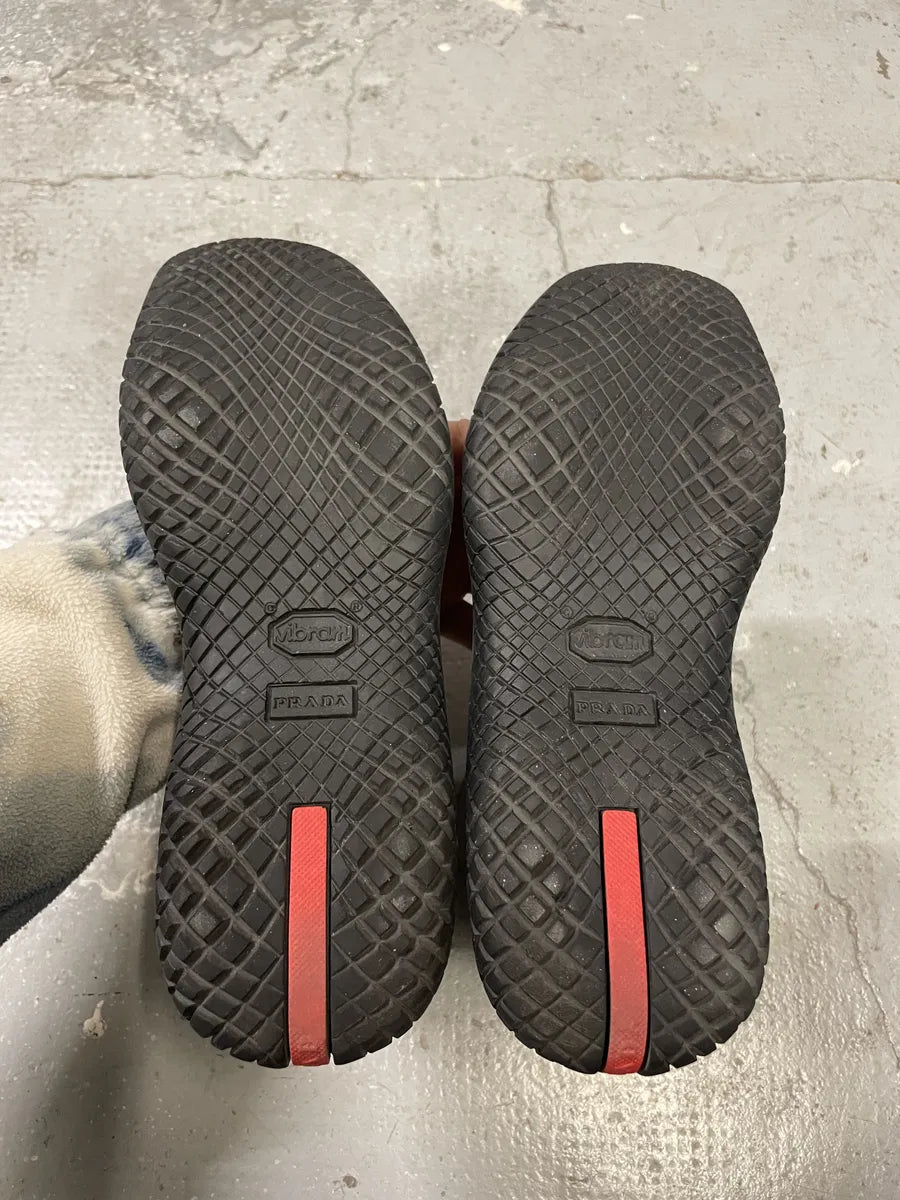 FW1999 Prada Vibram Grey Ankle Leather Boots (38.5eu/us6) 7