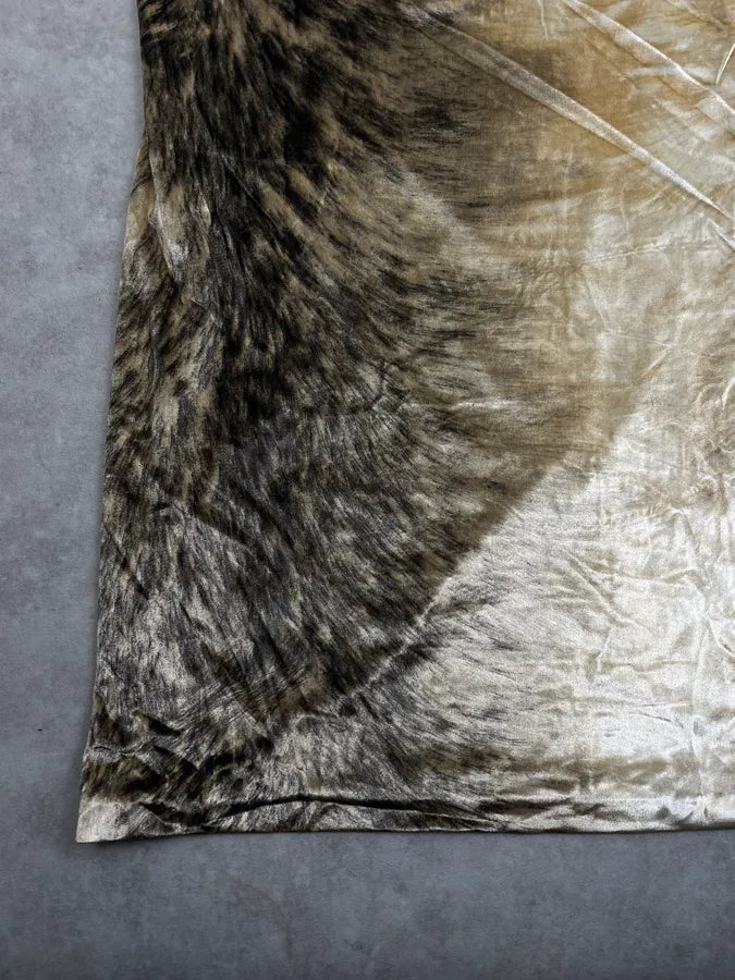 FW1999 Roberto Cavalli Beige Silk Animal Print Maxi Dress qlImIkP 4