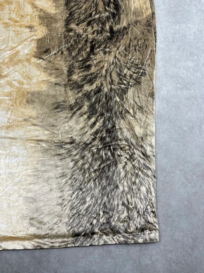 FW1999 Roberto Cavalli Beige Silk Animal Print Maxi Dress qlImIkP 7