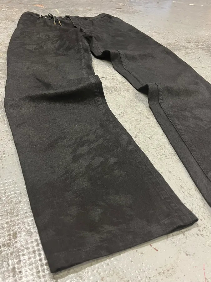 FW1999 Roberto Cavalli Black Fur Effect Pants zzqEqWc 6
