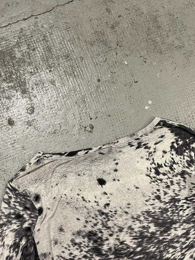 FW1999 Roberto Cavalli Blue Cow Print Longsleeves rLTeQlv 6