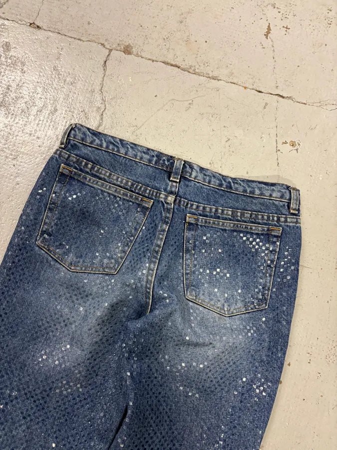 FW1999 Roberto Cavalli Blue Dynamic Royal Denim Jeans KKYWeCs 6