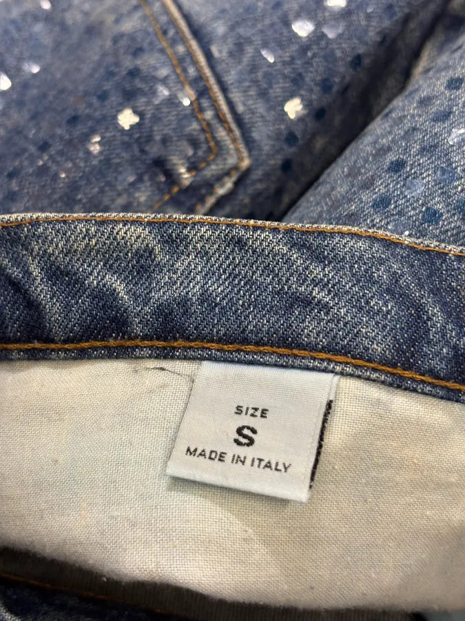 FW1999 Roberto Cavalli Blue Dynamic Royal Denim Jeans KKYWeCs 8