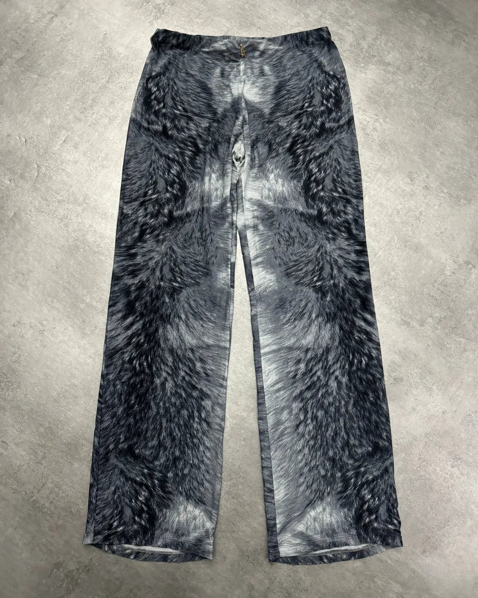 FW1999 Roberto Cavalli Cozy Thighs Fury Cloudy Pants (XS/S) sqFzBCT 1