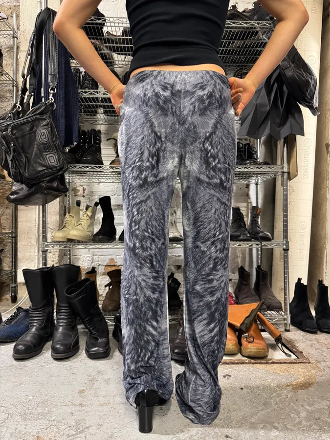 FW1999 Roberto Cavalli Cozy Thighs Fury Cloudy Pants (XS/S) sqFzBCT 2