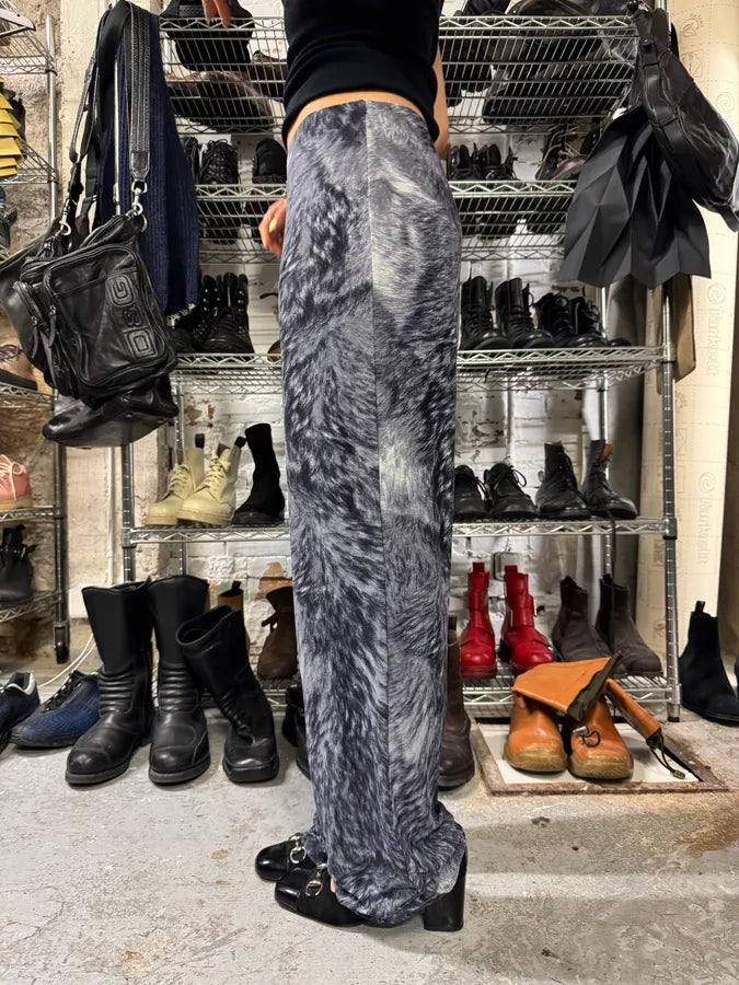 FW1999 Roberto Cavalli Cozy Thighs Fury Cloudy Pants (XS/S) sqFzBCT 3