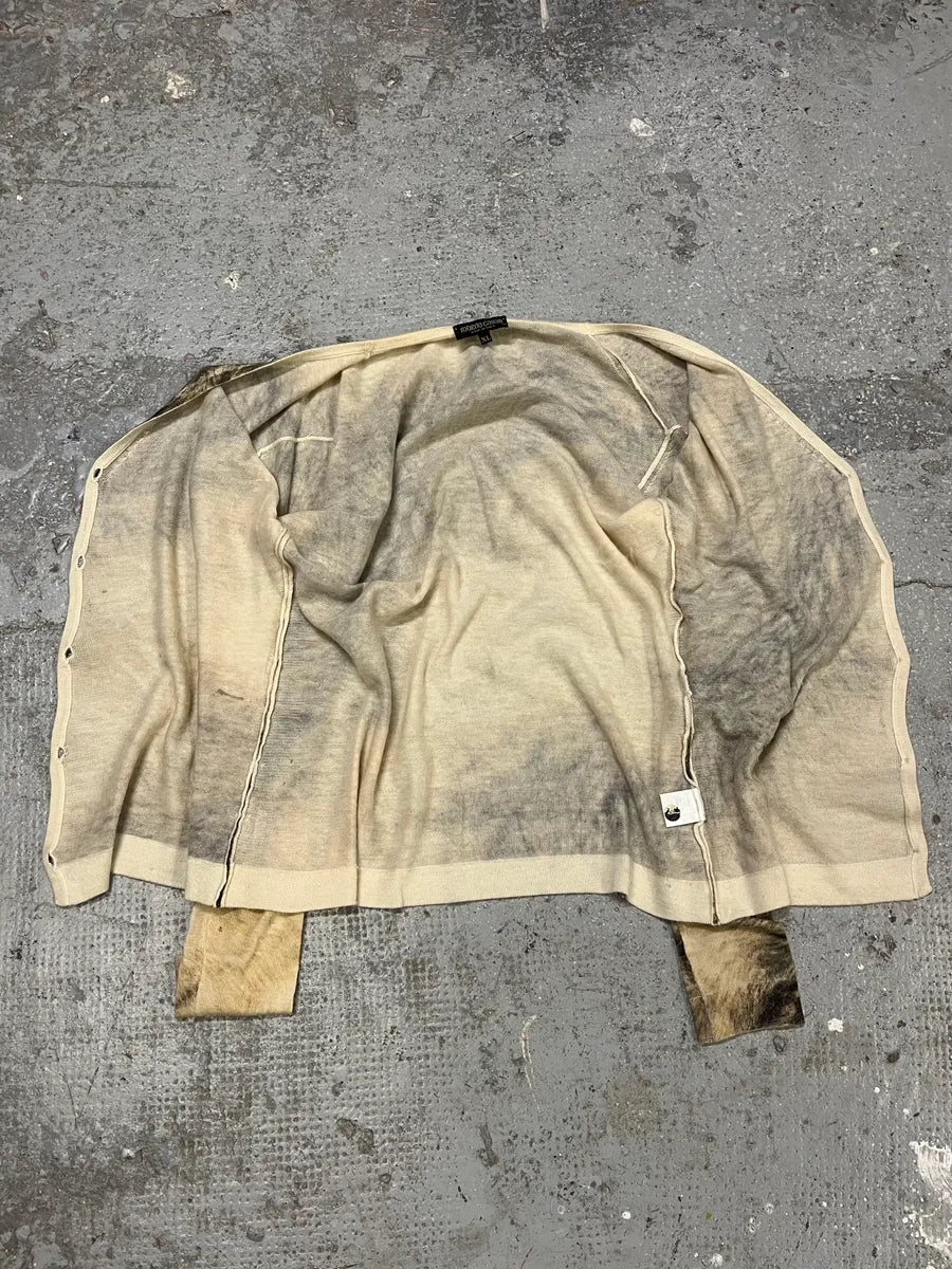 FW1999 Roberto Cavalli Fur Effect Cardigan (M/L) (M/L) mJCfZWT 4