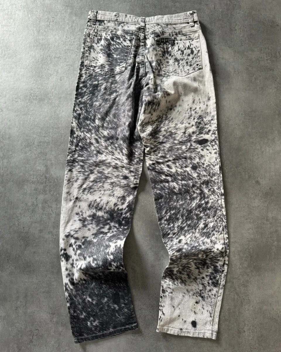 FW1999 Roberto Cavalli Furry Cawprint Movement Pants mcoEiCv 1