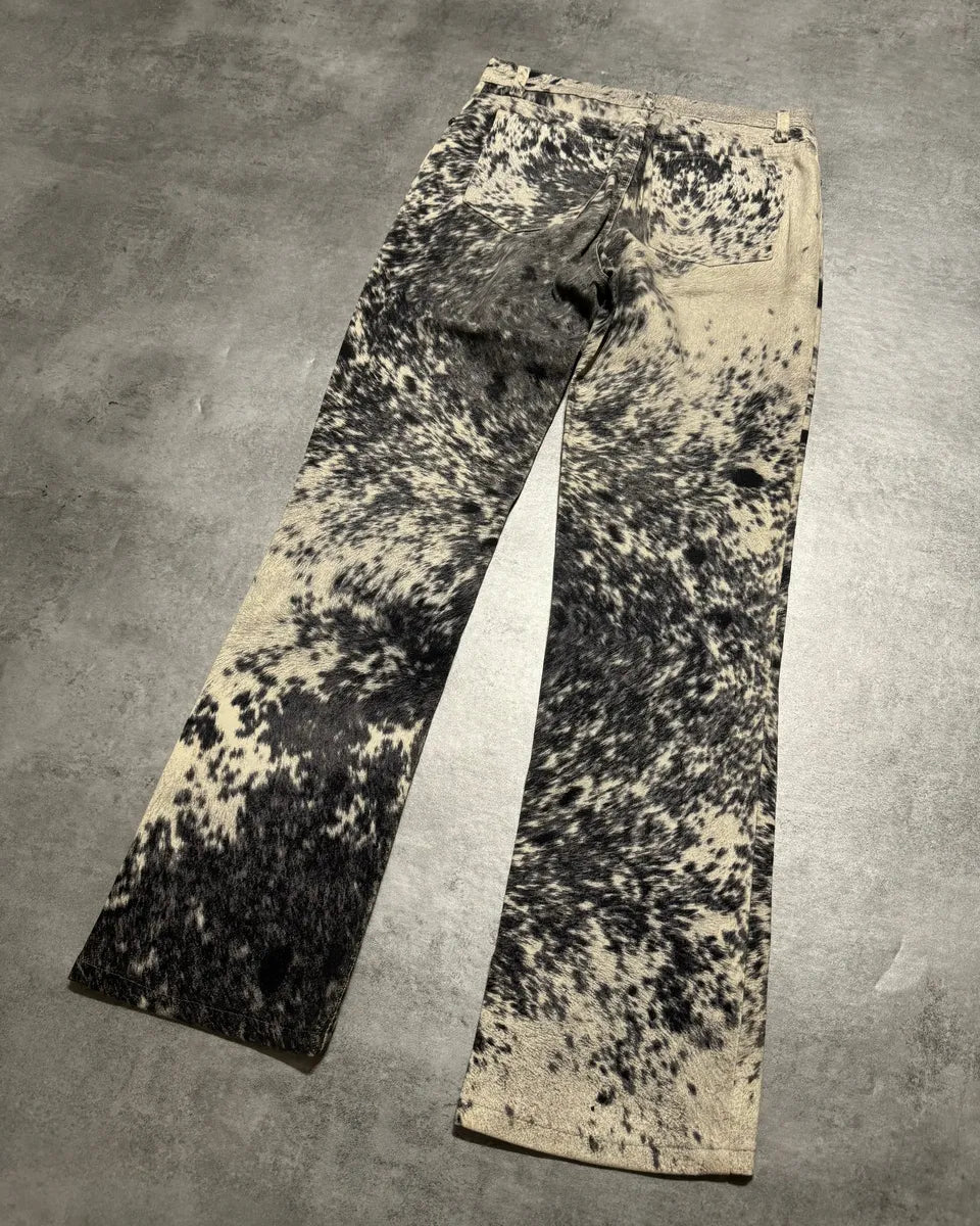 FW1999 Roberto Cavalli Furry Cawprint Movement Pants VczClpz 3