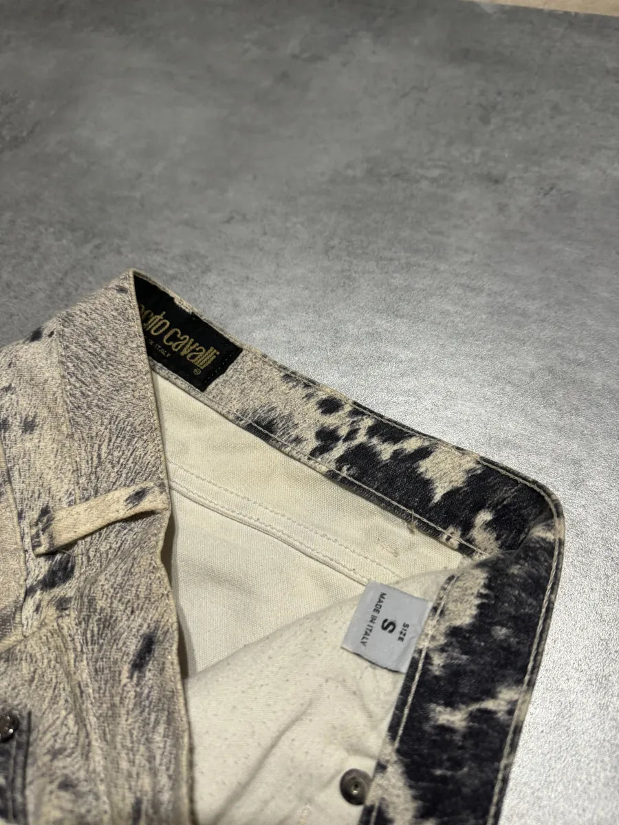 FW1999 Roberto Cavalli Furry Cawprint Movement Pants VczClpz 4