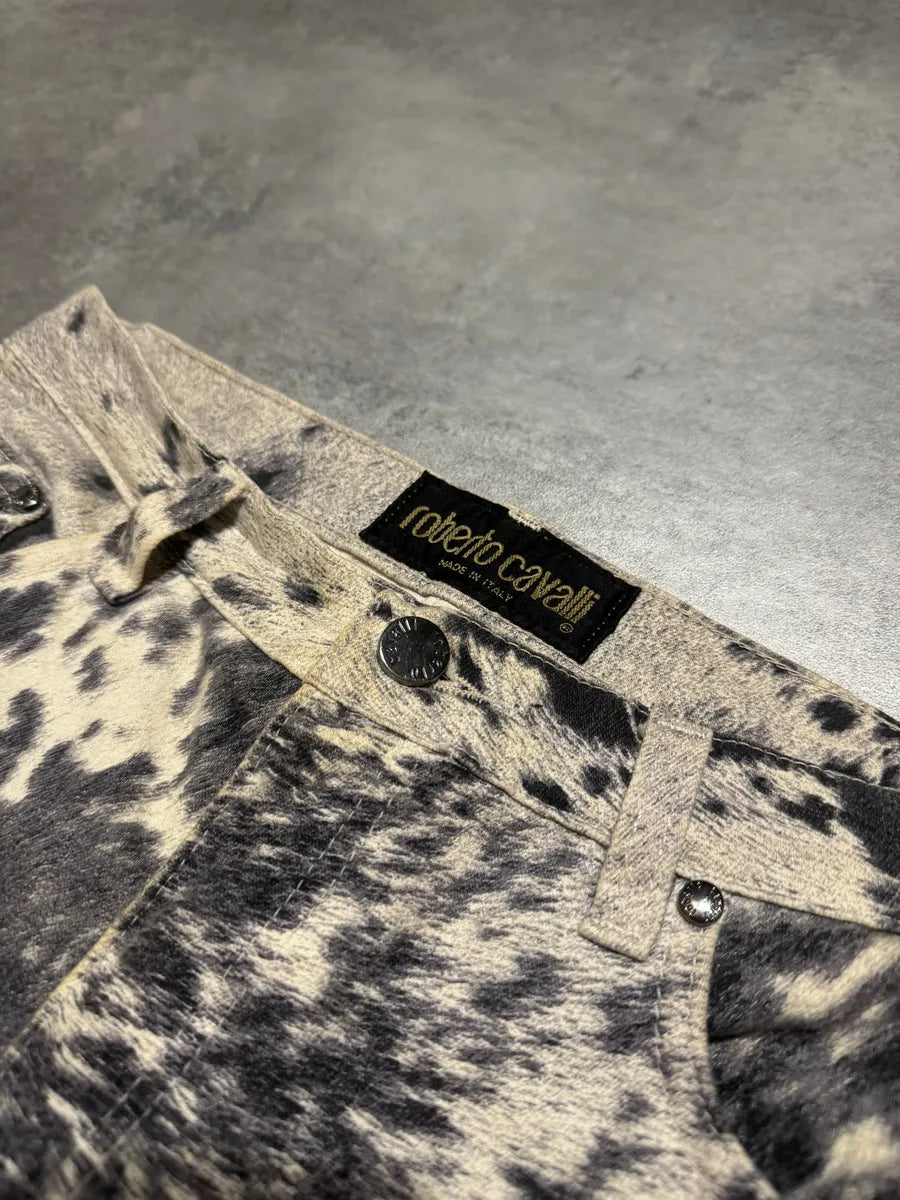 FW1999 Roberto Cavalli Furry Cawprint Movement Pants VczClpz 5