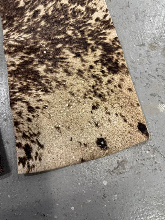 FW1999 Roberto Cavalli Furry Cowprint Movement Pants (XS) 5