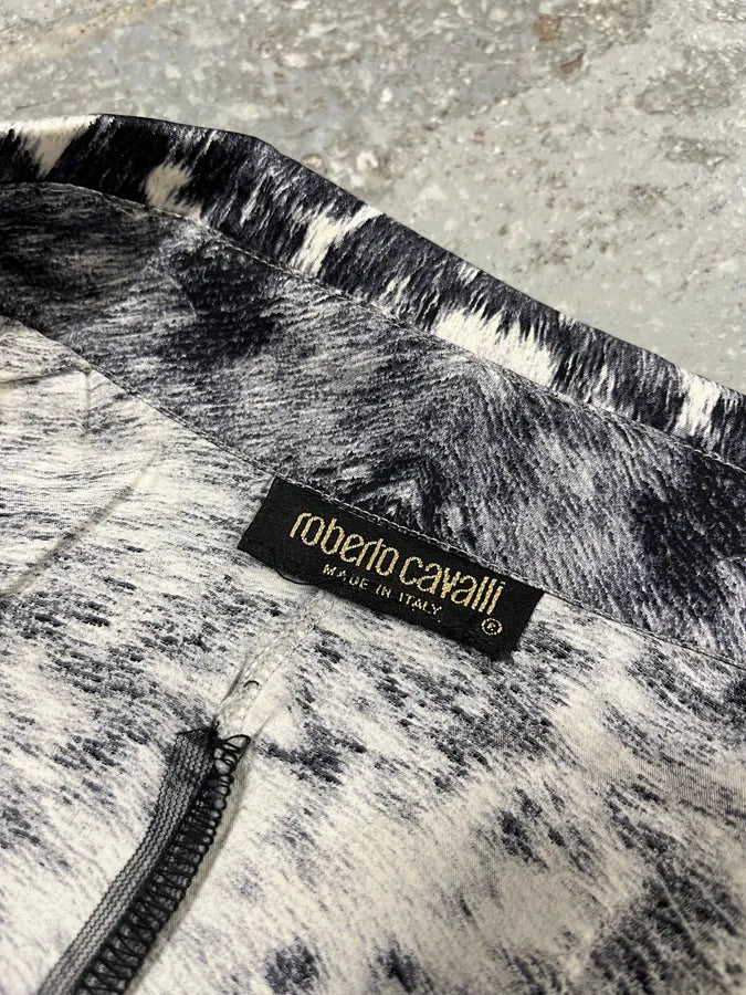 FW1999 Roberto Cavalli Fury Movement White Shirt (S/M) rLJaJJR 7